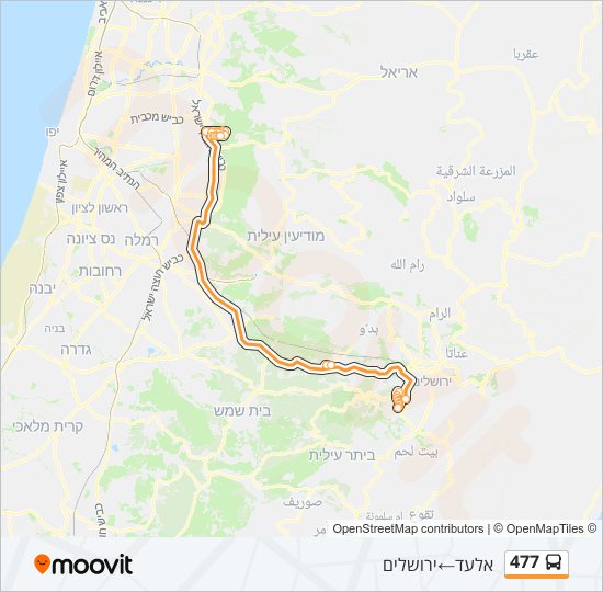 477 bus Line Map