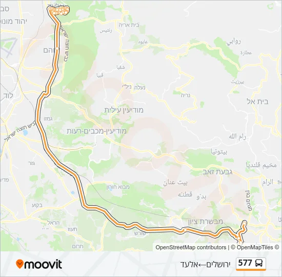 577 Bus Line Map