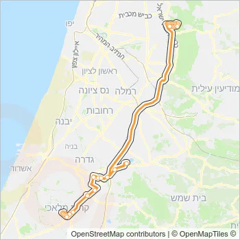 595 Bus Line Map