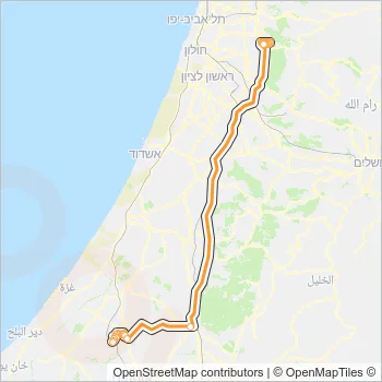 596 Bus Line Map