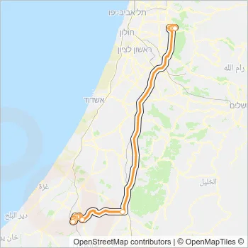 596 Bus Line Map