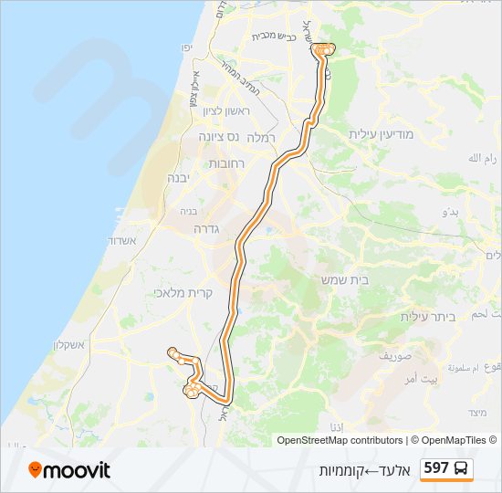 597 Bus Line Map