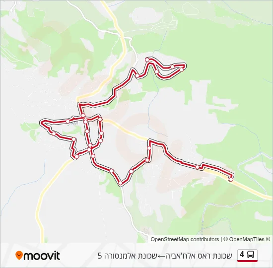 4 Bus Line Map