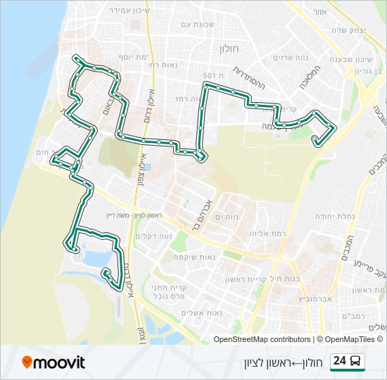 24 Bus Line Map