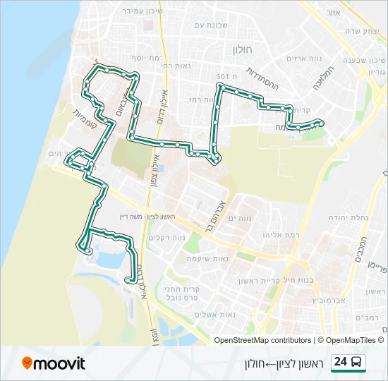 24 Bus Line Map