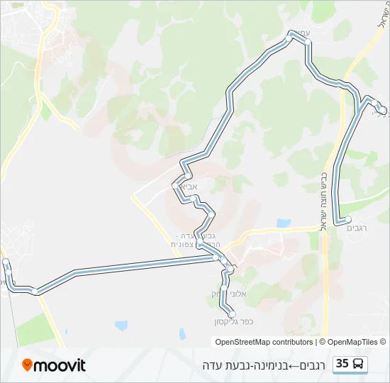35 Bus Line Map