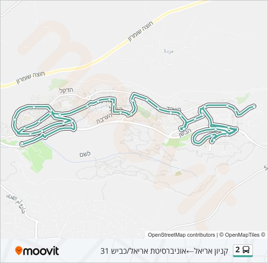 2 bus Line Map