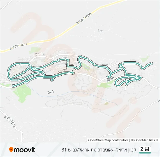 2 Bus Line Map