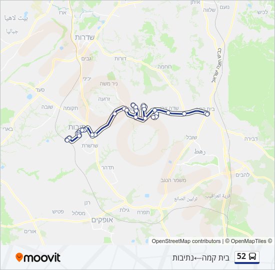 52 Bus Line Map