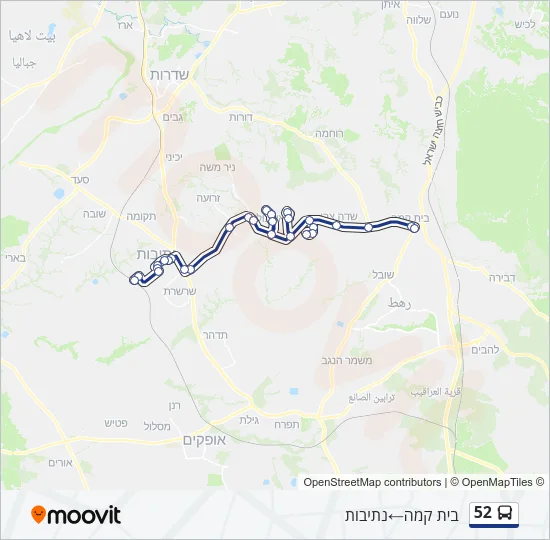 52 Bus Line Map