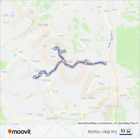 53 Bus Line Map