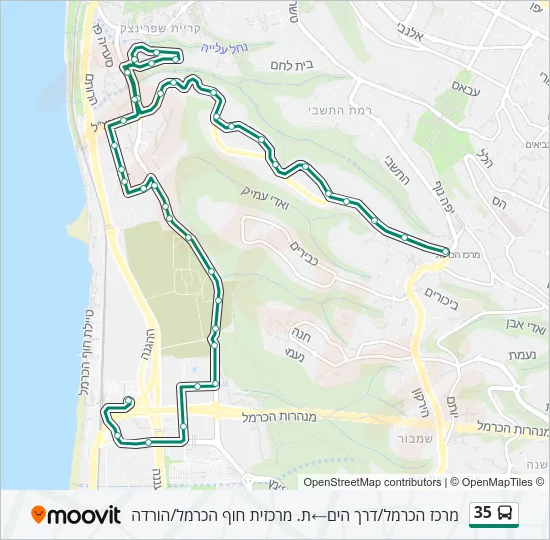 35 Bus Line Map