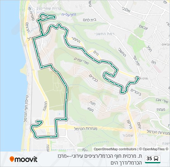 35 bus Line Map