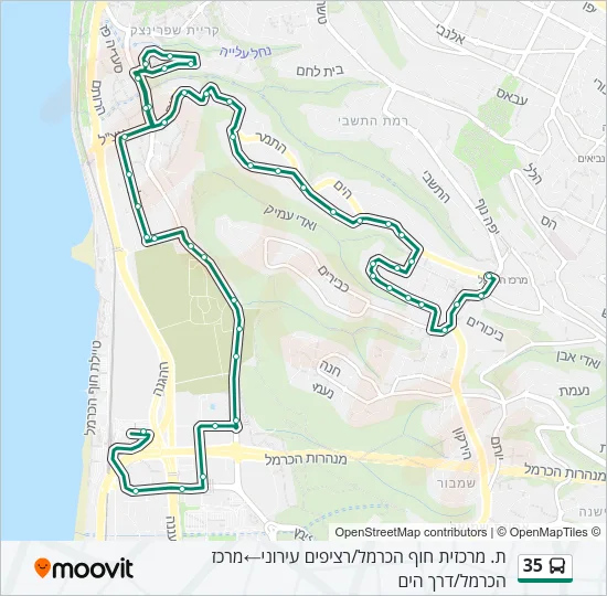 35 Bus Line Map