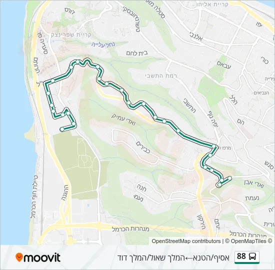 88 Bus Line Map