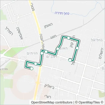 96א Bus Line Map