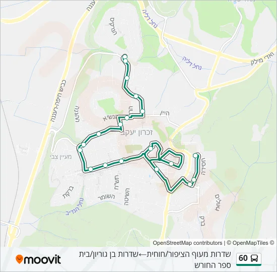 60 Bus Line Map