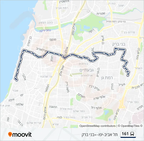 161 Bus Line Map