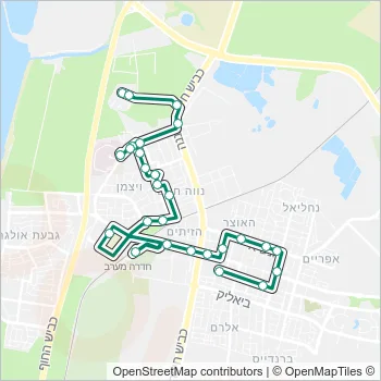 1 Bus Line Map