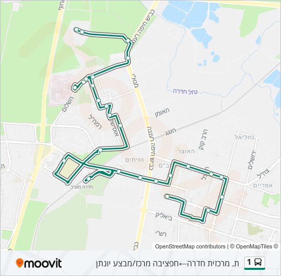 1 bus Line Map