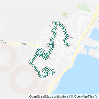 80א Bus Line Map