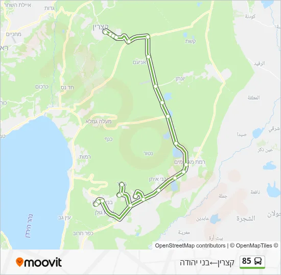 85 Bus Line Map