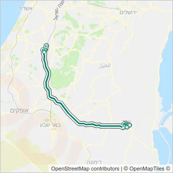 543 Bus Line Map