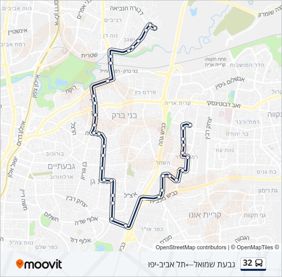 32 Bus Line Map