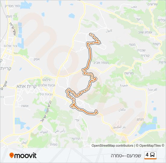 4 Bus Line Map