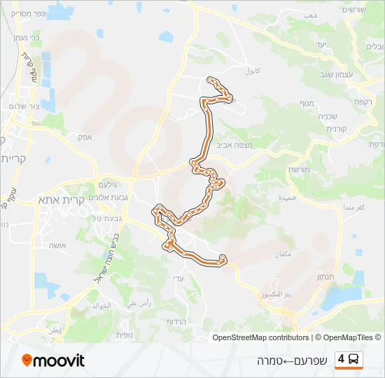 4 Bus Line Map