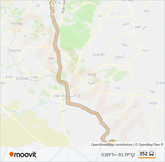 352 Bus Line Map