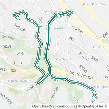 83 Bus Line Map