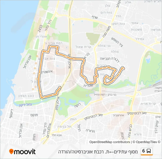 6 Bus Line Map