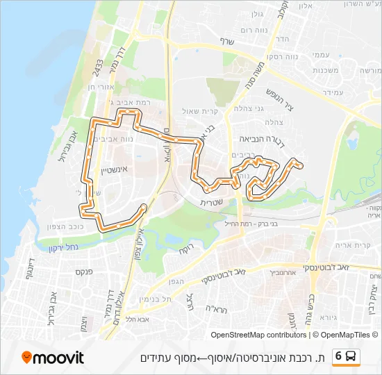 6 Bus Line Map