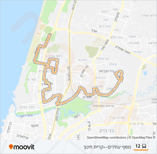 12 Bus Line Map