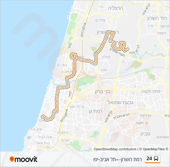 24 Bus Line Map