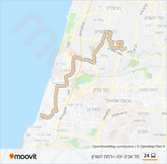 24 Bus Line Map