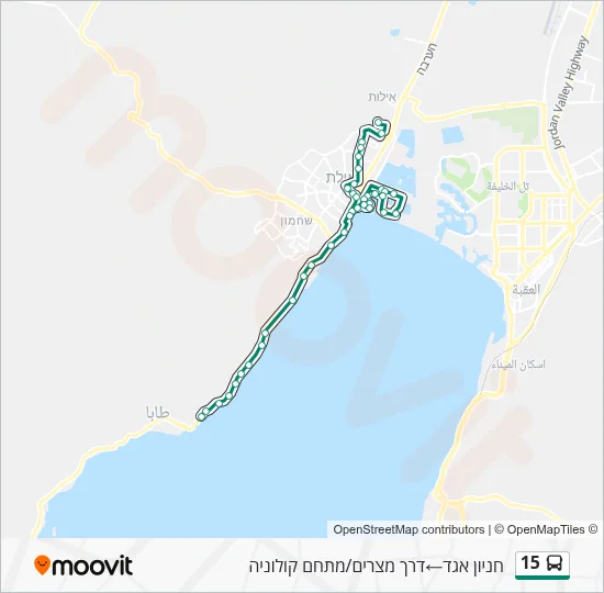 15 Bus Line Map