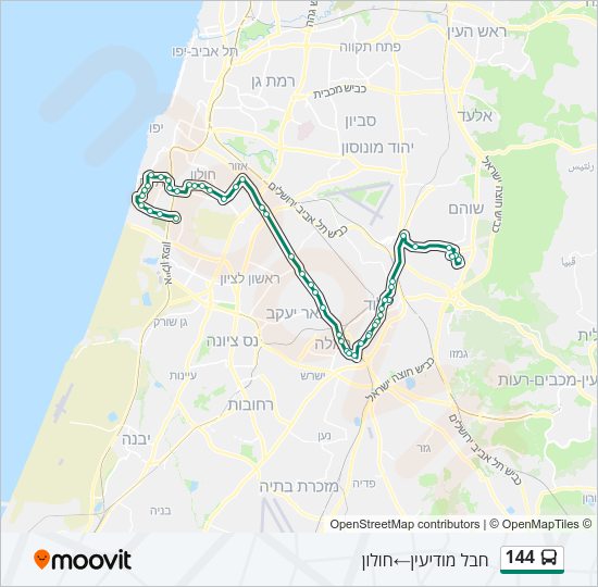 144 Bus Line Map