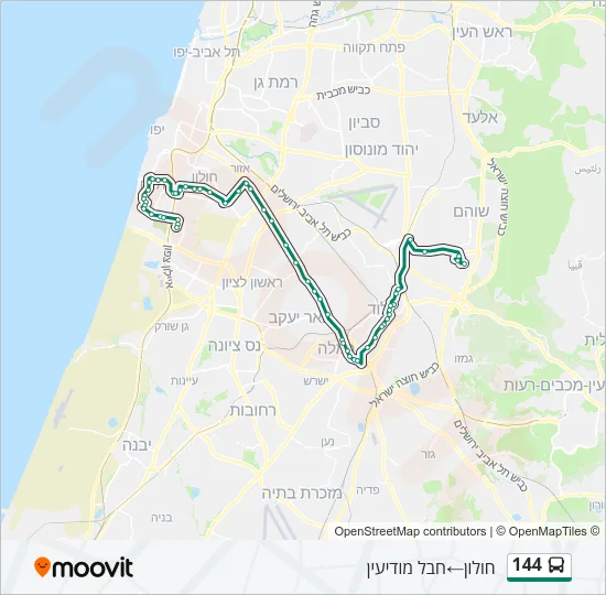 144 Bus Line Map