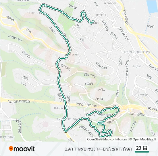 23 Bus Line Map