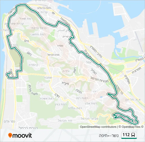 112 Bus Line Map
