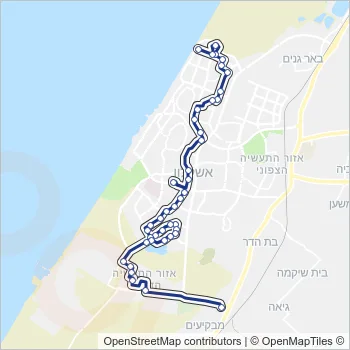8א Bus Line Map