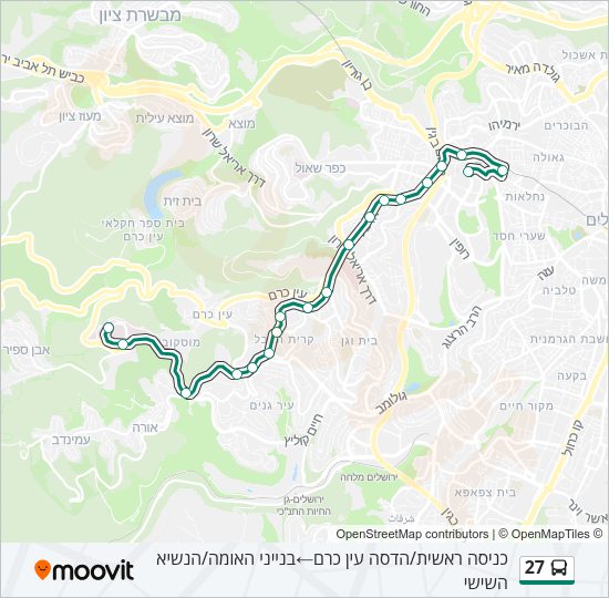 27 Bus Line Map