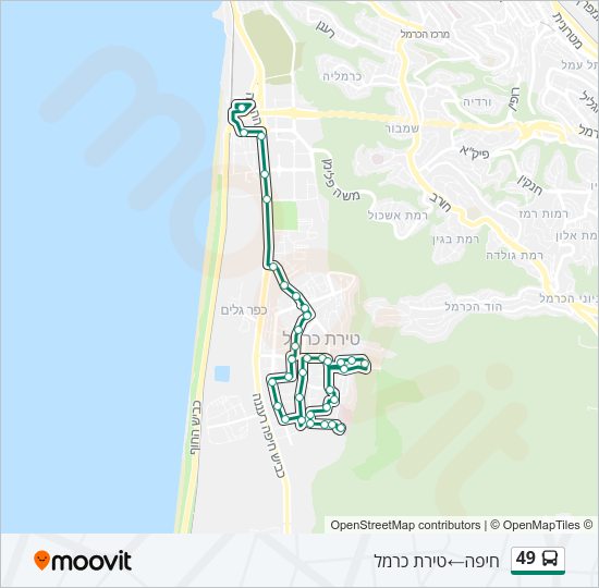 49 Bus Line Map