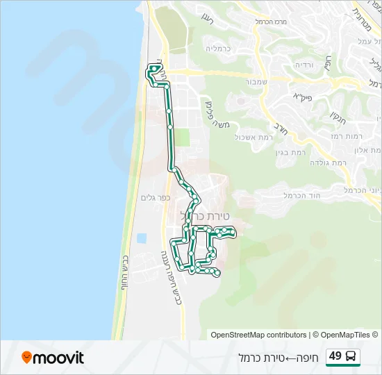 49 Bus Line Map