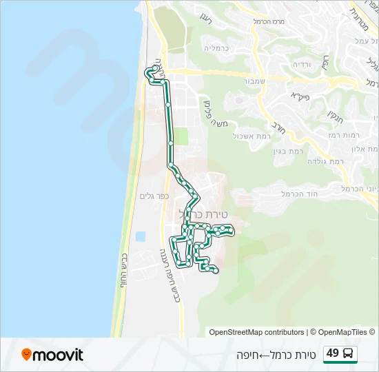 49 Bus Line Map