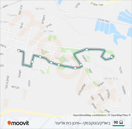 90 Bus Line Map