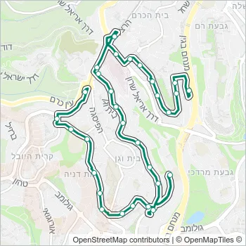 21 Bus Line Map