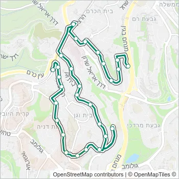 21 Bus Line Map